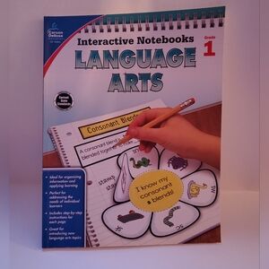 Interactive Notebooks Language Arts Grade 1 Carson Dellosa New/unused Paperback